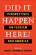 Did It Happen Here?: Perspectives on Fascism and America