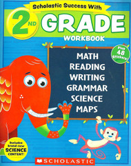 NEW 2018 Edition Scholastic - 2nd Grade Workbook with Motivational