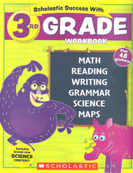 NEW 2018 Edition Scholastic - 3rd Grade Workbook with Motivational