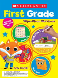 Scholastic First Grade Wipe-Clean Workbook