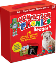 Nonfiction Phonics Readers SET 1: Short Vowels Blends & More