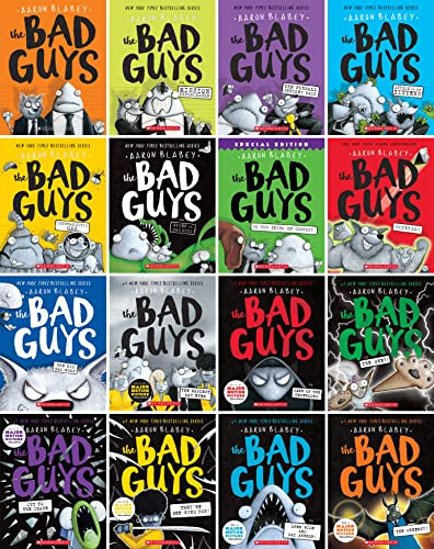The Bad Guys Book Series 1-16 with Bonus Movie Content and Bookmark