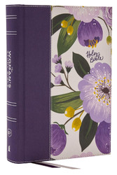 KJV The Woman's Study Bible Purple Floral Cloth over Board Red Letter