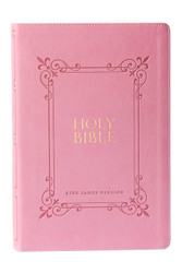 Pink Bible in KJV Large Print Thumb Indexed