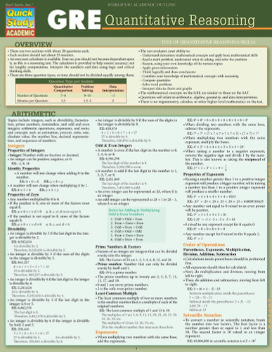GRE - Quantitative Reasoning