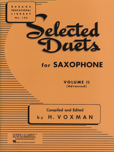 Selected Duets for Saxophone: Volume 2 - Advanced