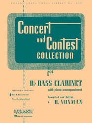 Concert And Contest Collection B Flat Bass Clarinet Solo Part Only