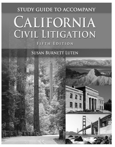 California Civil Litigation: Study Guide