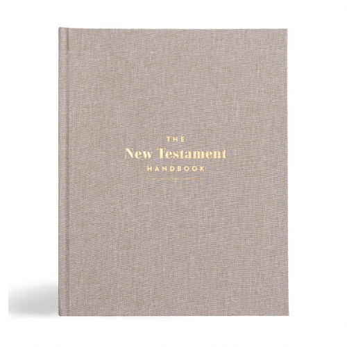 New Testament Handbook Stone Cloth Over Board Full-color Design