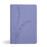 KJV Personal Size Giant Print Bible Lavender LeatherTouch Red Letter