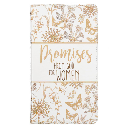 Promises from God for Women White Faux Leather Ribbon Marker