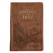 In Quietness and Trust Brown Zippered Faux Leather Daily Devotional