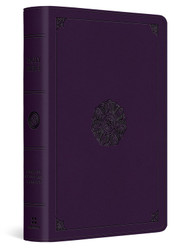 ESV Large Print Bible (TruTone Lavender Emblem Design)