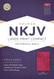 NKJV Large Print Compact Reference Bible Pink LeatherTouch