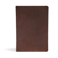 CSB Ultrathin Reference Bible Brown Genuine Leather