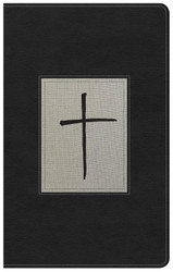 NKJV Ultrathin Reference Bible Black/Gray Deluxe LeatherTouch