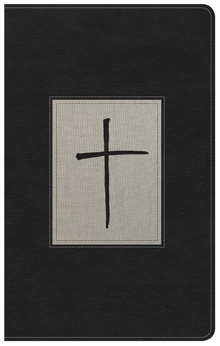 NKJV Ultrathin Reference Bible Black/Gray Deluxe LeatherTouch