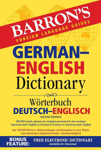 German-English Dictionary (Barron's Bilingual Dictionaries)