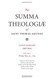 The Summa Theologiae Of St. Thomas Aquinas: Latin-English Edition