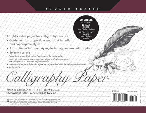 Studio Series Calligraphy Paper Pad: 50 Sheets
