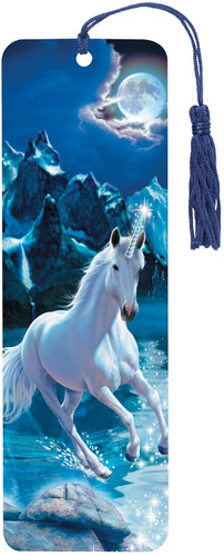 Unicorn 3-D Bookmark (lenticular bookmark)
