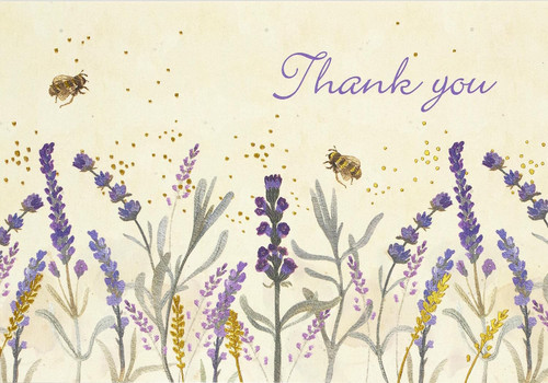 Lavender & Honey Thank You Notes