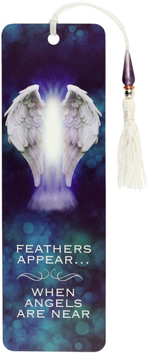 Feathers Appear When Angels Are Near Beaded Bookmark
