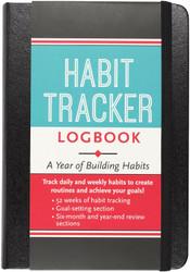 Habit Tracker Logbook (with removable cover band for privacy)