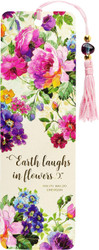 Peony Garden Beaded Bookmark