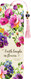 Peony Garden Beaded Bookmark