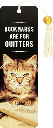 Bookmarks are for Quitters Beaded Bookmark