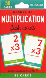 Multiplication Flash Cards (56 cards Grades 3 and up)