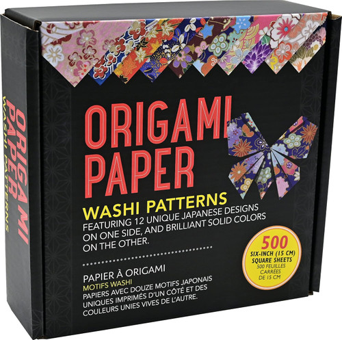 Origami Paper Washi Patterns (12 Designs 500 Sheets)