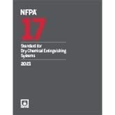 NFPA 17 Standard for Dry Chemical Extinguishing Systems 2021 edition