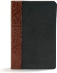 CSB Rainbow Study Bible Black/Tan LeatherTouch Indexed