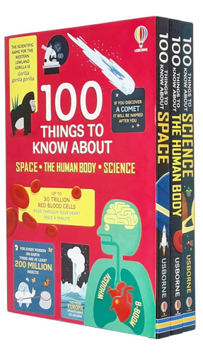 Usborne 100 Things to Know About 3 Books Collection Set