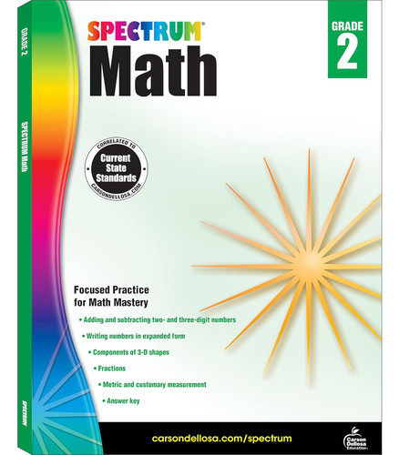 Spectrum 2nd Grade Math Workbook Ages 7 to 8 Math Workbooks Grade 2