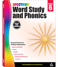Spectrum 6th Grade Word Study and Phonics Workbook Ages 11 to 12