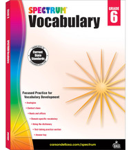 Spectrum Grade 6 Vocabulary Workbooks Ages 11 to 12 6th Grade