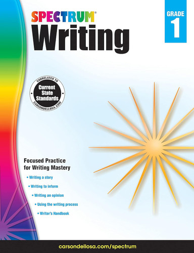 Spectrum First Grade Writing Workbook Ages 6 to 7 Grade 1 Writing