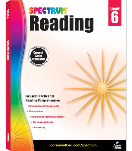 Spectrum Reading Comprehension Grade 6 Ages 11 to 12 6th Grade