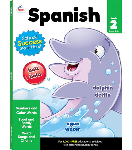 Carson Dellosa Spanish Grade 2 Workbook
