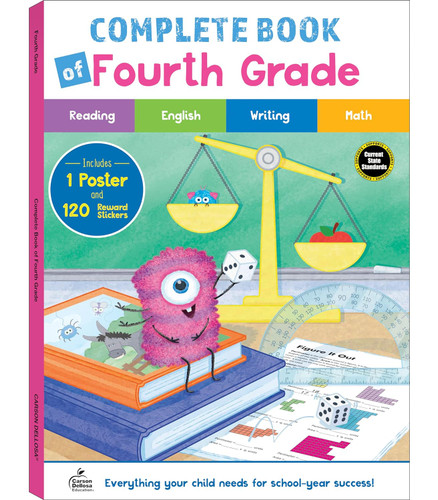 Carson Dellosa The Complete Book of 4th Grade Workbook Parts of