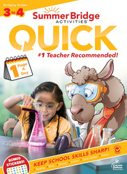 Summer Bridge Activities Quick Workbook Bridging Grades 3 to 4 With 1