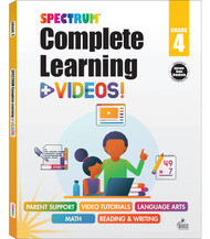 Spectrum Complete Learning + Videos 4th Grade Workbook All Subjects