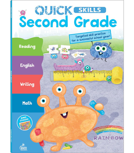 Carson Dellosa Quick Skills 2nd Grade Workbooks All Subjects Reading