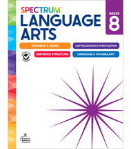 Spectrum 8th Grade Language Arts Workbook Middle Grade Books Covering
