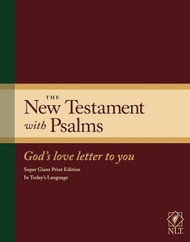 The New Testament with Psalms - Super Giant Print Edition NLT - God's