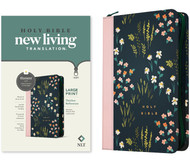 NLT Large Print Thinline Reference Zipper Bible Filament-Enabled