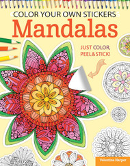 Color Your Own Stickers Mandalas: Just Color Peel & Stick!
